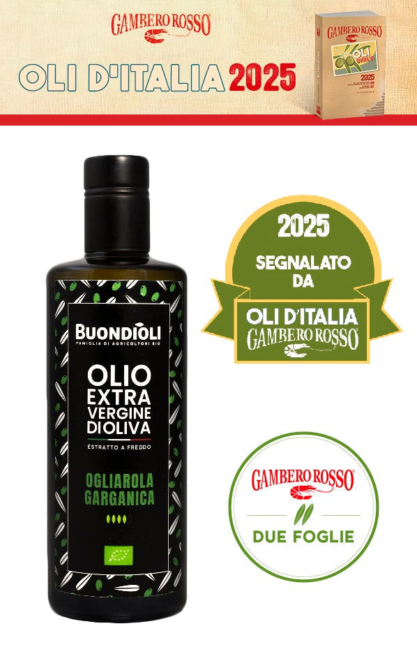 Gambero Rosso: la nostra Ogliarola Garganica entra nella Guida Oli d'Italia 2025